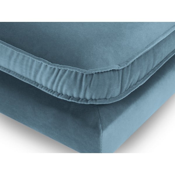 Svetlomodrá podnožka s čiernymi nohami Kooko Home Lento-image-3