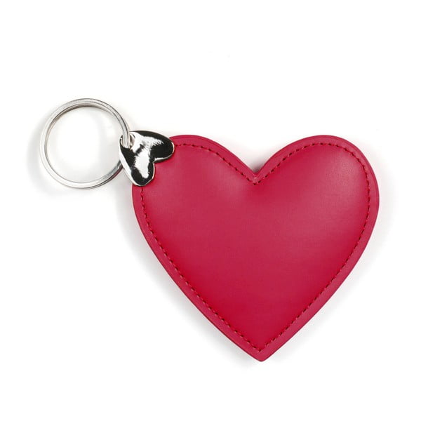 Červený prívesok na kľúče GO Stationery Hearts Key