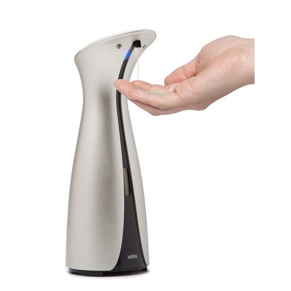 Bezdotykový dávkovač mydla v striebornej farbe 250 ml Otto – Umbra