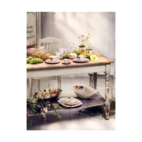 Biela porcelánová šalátová misa s motívom kvetín Villeroy & Boch Mariefleur Serve, 3,8 l-image-2
