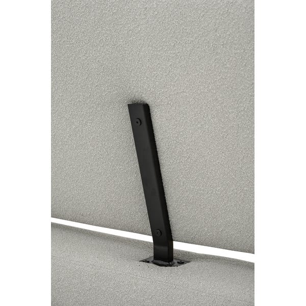 Svetlosivá čalúnená dvojlôžková posteľ s roštom 140x200 cm Odette – Scandic-image-1