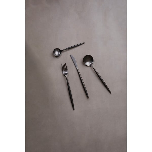 Čierny antikoro príbor 16 ks Modern retro – Premier Housewares-image-3