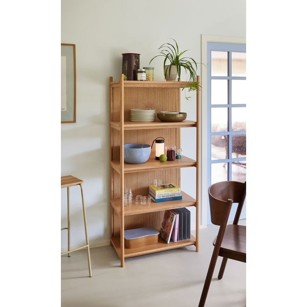 Knižnica v dekore duba v prírodnej farbe 75x162 cm Heritage – Hübsch-image-2