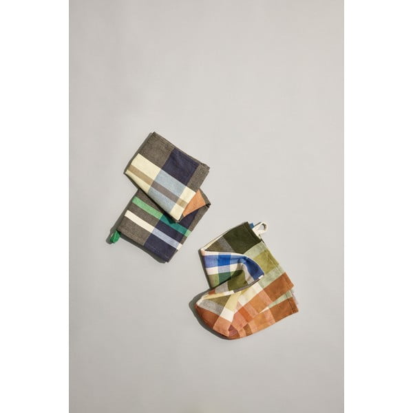 Bavlnené utierky v súprave 2 ks 50x70 cm Playful – Hübsch-image-1