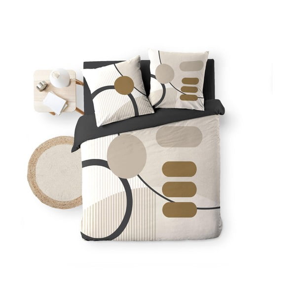 Béžové bavlnené obliečky na dvojlôžko/predĺžené 240x220 cm Santana – douceur d'intérieur-image-4