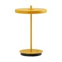 Žltá kovová LED stolová lampa s kovovým tienidlom (výška 31 cm) Asteria Move – UMAGE