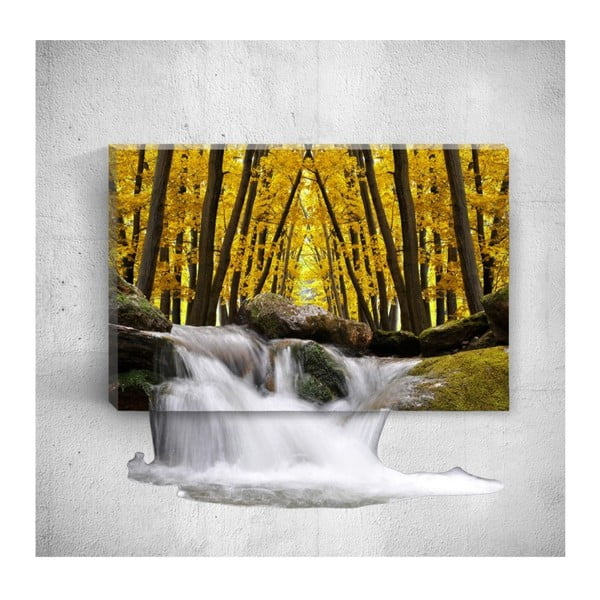 Nástenný 3D obraz Mosticx Autumn Waterfalls, 40 × 60 cm