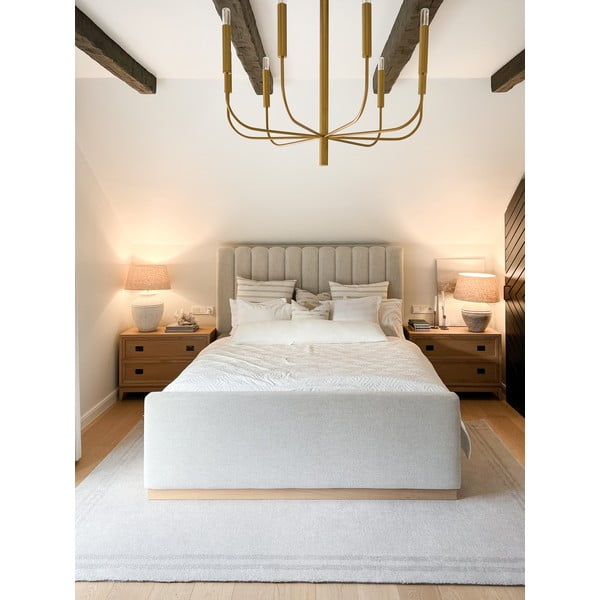 Krémovobiely vlnený koberec 200x300 cm Calisia M Grid Rim – Agnella-image-3