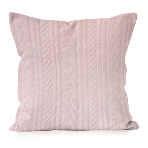 Ružový vankúš Domarex Luxury Wool, 40x40 cm