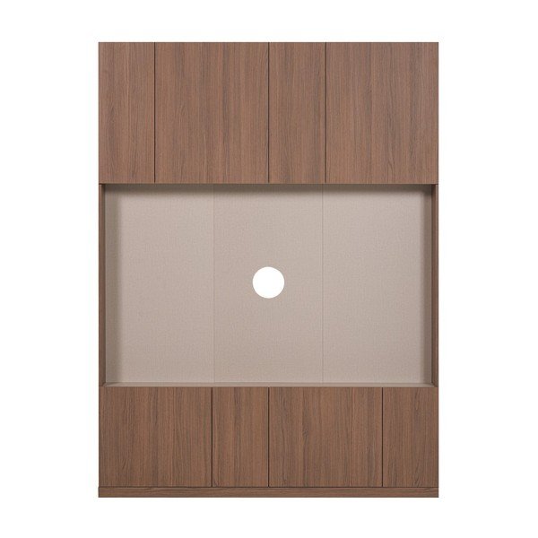 Modulárny TV stolík v tmavo prírodnej farbe 160x215 cm Build – WOOOD