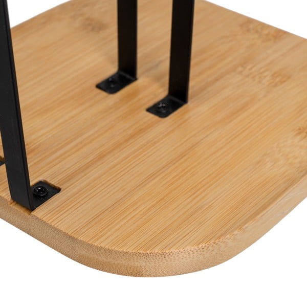 Čierny/v prírodnej farbe kovový stojan na papierové utierky – Casa Selección-image-3