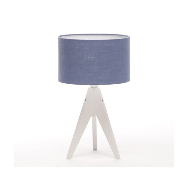 Stolná lampa Arist Cylinder Dark Blue/White