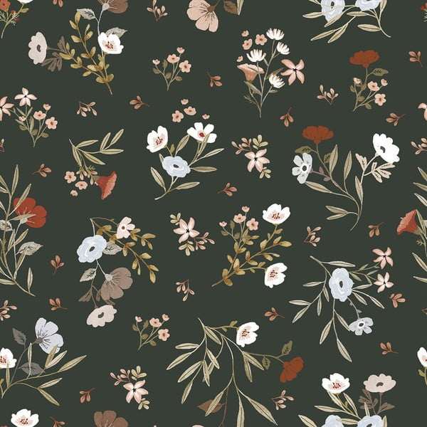 Detská tapeta 10 m x 50 cm Floral Poetry – Lilipinso