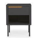 Antracitovosivý nočný stolík Tenzo Switch