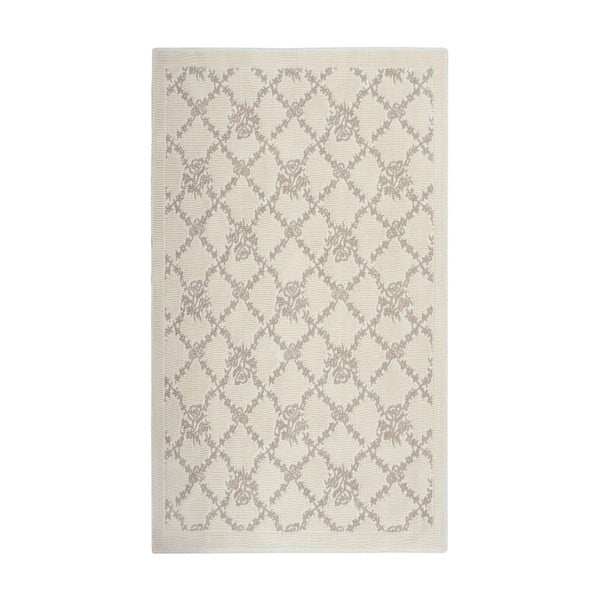 Hnedý bavlnený koberec Floorist Samal, 80 x 300 cm
