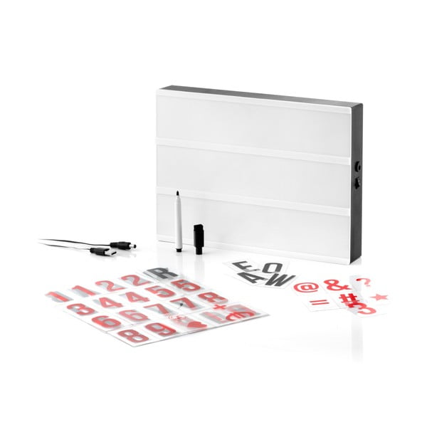 Svetelná tabuľa s písmenami a ceruzkou InnovaGoods Cinema Box-image-2