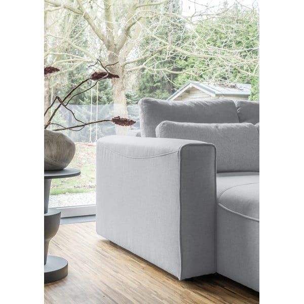 Svetlosivá rozkladacia rohová pohovka (do "U") Homely Tommy – Miuform-image-4