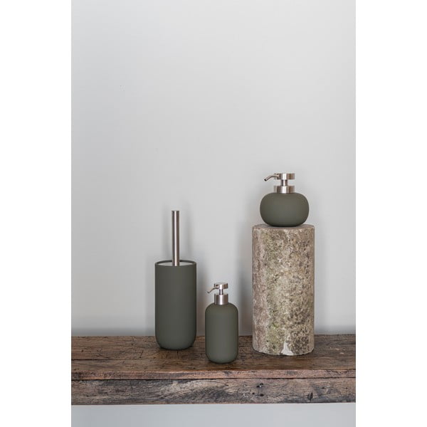Tmavozelený keramický dávkovač mydla 120 ml Lotus Play – Mette Ditmer Denmark-image-1