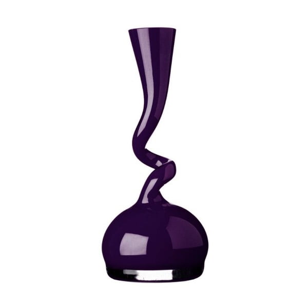 Sklenená váza Swing 20 cm, fialová