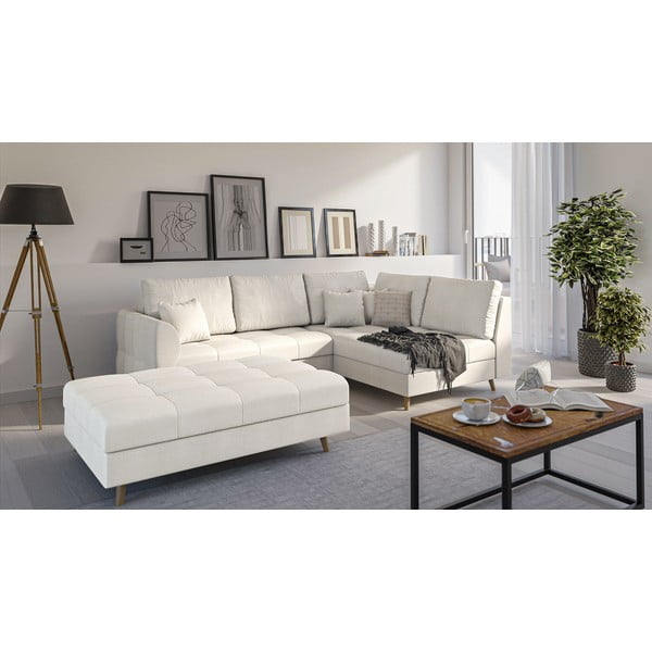 Krémovobiela podnožka Ariella – Ropez-image-3