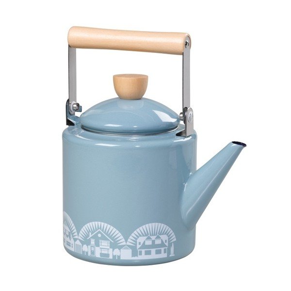 Modrá smaltovaná kanvička Mini Moderns
