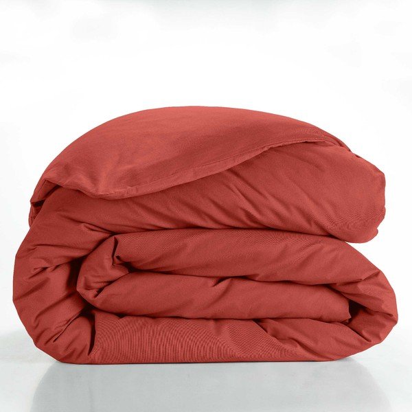 Bavlnená obliečka na perinu na dvojlôžko/predĺžená v tehlovej farbe 240x220 cm Lina – douceur d'intérieur