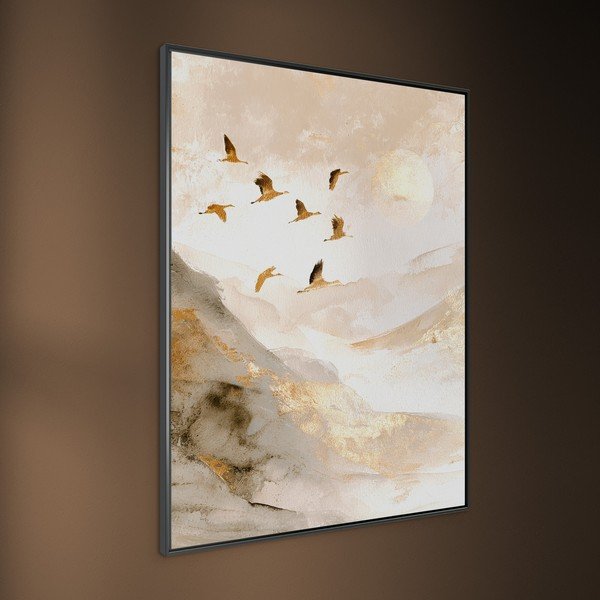 Tlačený obraz s rámom 60x80 cm Golden Peaks II – Styler-image-3