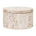 Dekoratívny kamenný úložný box v prírodnej farbe ø 14x8 cm Tibor – Premier Housewares