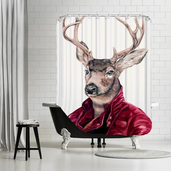 Kúpeľňový záves Deer, 180x180 cm