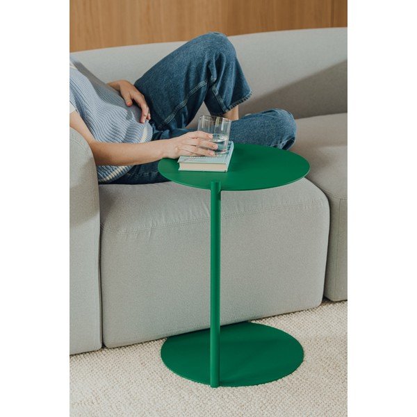 Oceľový okrúhly odkladací stolík 41x40 cm Ande – noo.ma-image-3