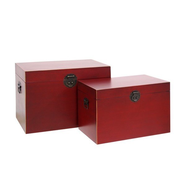 Červená truhla 60x42 cm Oriente – Ixia