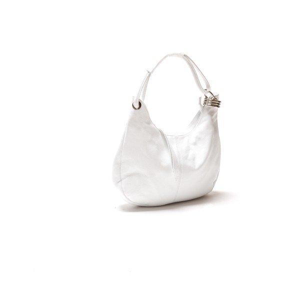 Kožená kabelka Carla Ferreri 1022 Bianco-image-1