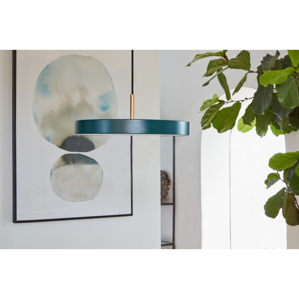 Tmavozelené LED závesné svietidlo s kovovým tienidlom ø 31 cm Asteria Mini – UMAGE-image-3
