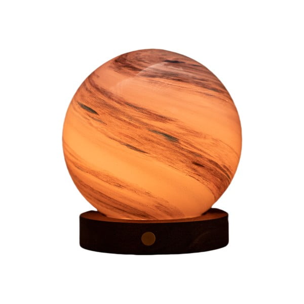 Hnedá/tmavo prírodná svetelná dekorácia na USB ø 12 cm Polar Cloud – Gingko