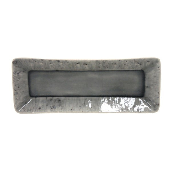 Sivý kameninový podnos Costa Nova, 10,8 × 22 cm