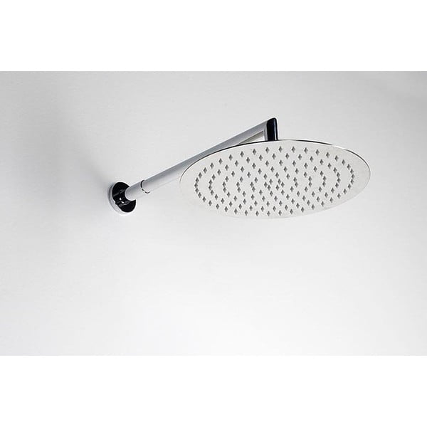 Mosadzný diel na pripojenie sprchy v lesklo striebornej farbe ø 6 cm – Sapho-image-1