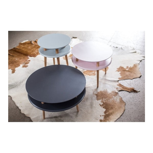 Grafitovosivý konferenčný stolík Ragaba UFO Low-image-1