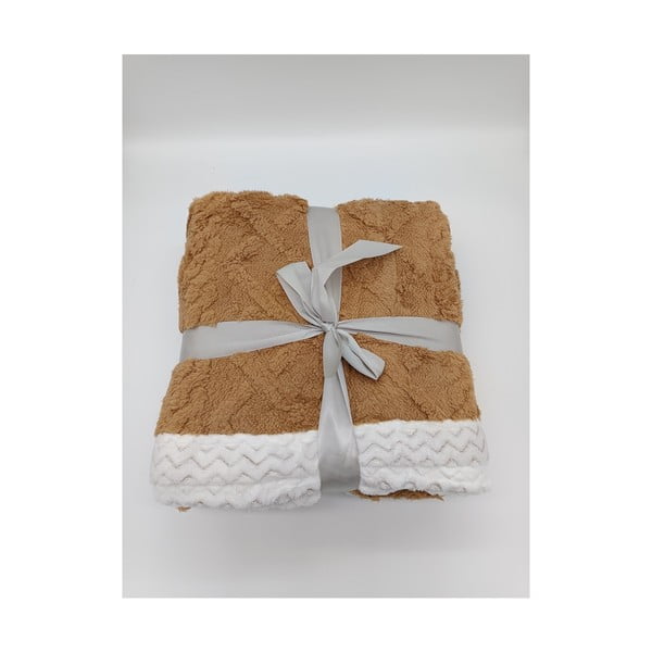 Hnedá deka s baránkom 150x200 cm Island – My House-image-1