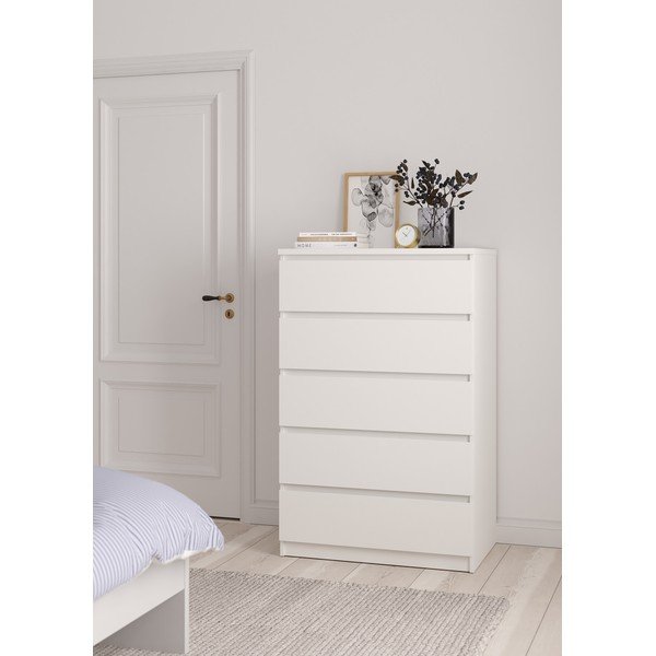 Biela komoda 77x121x50 cm Naia – Tvilum-image-1