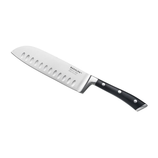 Kuchynský nôž z antikoro ocele Bergner Rudolph Santoku, dĺžka ostria 15,5 cm