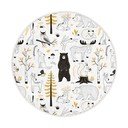 Žlto-biely detský koberec ø 120 cm Comfort – Mila Home