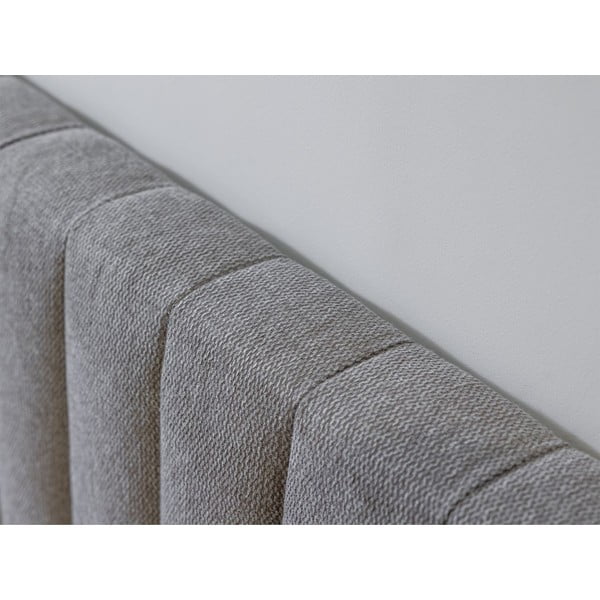 Svetlosivá/prírodná dvojlôžková posteľ s roštom 180x200 cm Oceane – Bobochic Paris-image-4