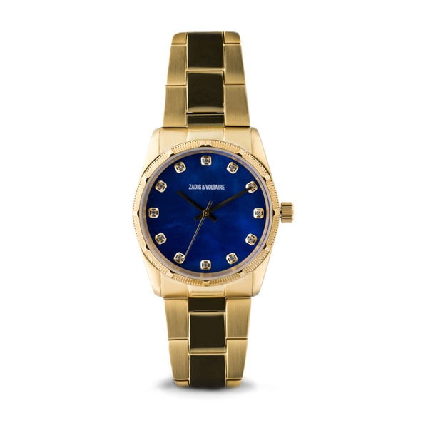 Modro-zlaté dámske hodinky Zadig & Voltaire