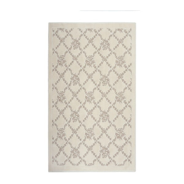 Krémový koberec Floorist Bukle Sarmasik, 80 × 150 cm