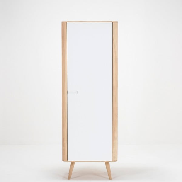 Šatníková skriňa s konštrukciou z masívneho dubového dreva Gazzda, šírka 60 cm-image-2