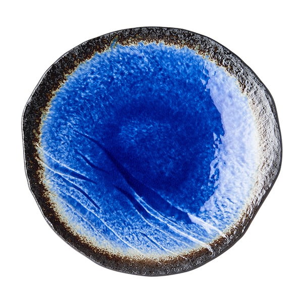 Modrý keramický tanier Mij Cobalt, ø 27 cm