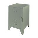 Zelený kovový nočný stolík Bronxx - Vipack