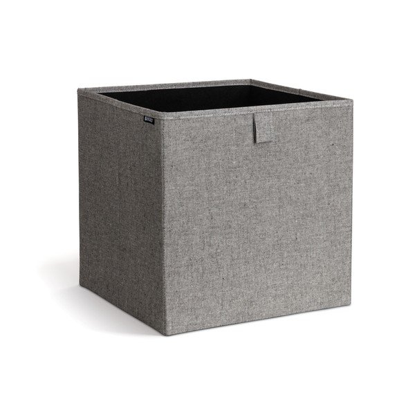 Sivý látkový úložný box 32x31,5x31,5 cm Soft Storage Cube – Bigso-image-4