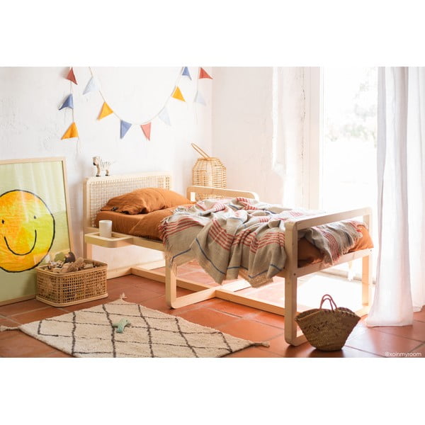 Krémový prateľný ručne tkaný bavlnený koberec 70x100 cm Mini Bereber – Lorena Canals-image-3