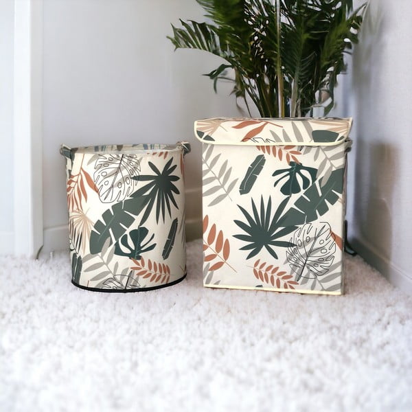 Úložné látkové košíky v súprave 2 ks – Mioli Decor-image-1